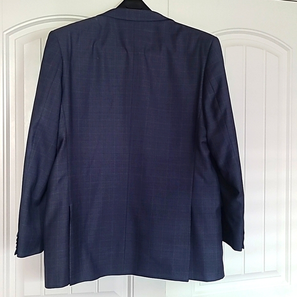 Bocaccio Uomo,44R, bluish gray, 3 piece checkered suit. - Picture 3 of 12